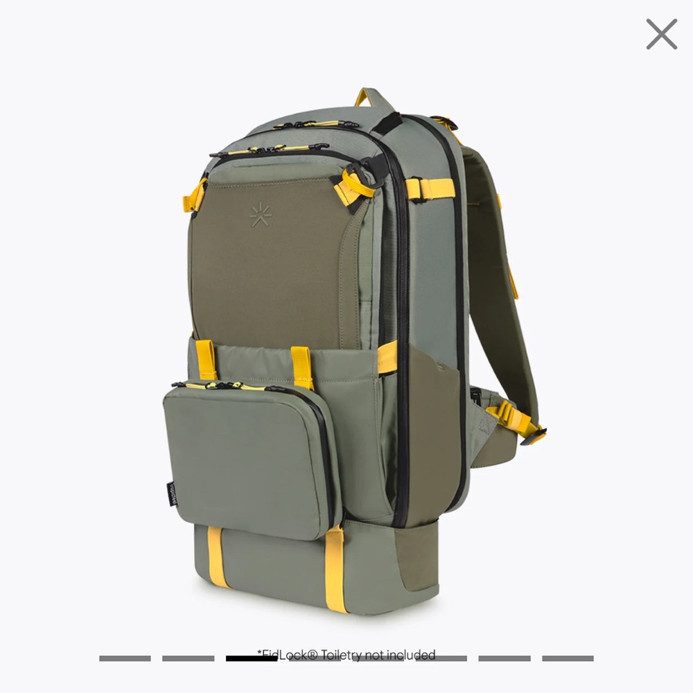 Green Travel Backpack with Accessories!
